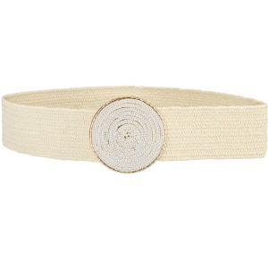 INSPIRE CHIC Women's Elastic Wide Waist Hook Buckle Belt - 1 of 4