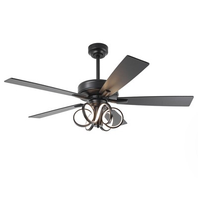 Parrot Uncle 52" LED Ceiling Fan with Light and Remote Reversible Fan Blades