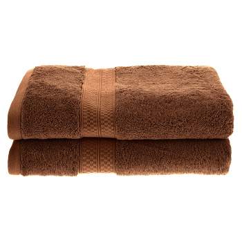 Bamboo Bath Towel, Set of Four, 30 x 54, Salmon by Blue Nile Mills