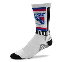 NHL New York Rangers Men's Logo Pride Crew Socks - L