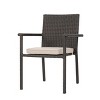 PAGED Patio Dining Chairs Wicker Patio Chairs with Back for Patio, Outside, Living Room - 4 of 4