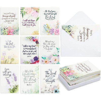 36-Pack Sympathy Cards with Bible Verses Religious Quotes, Envelopes Included, 4x6