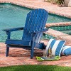 Okak Outdoor Adirondack Chair with Slat Back and Seat, Outdoor Accent Chair with Wide Armrests, Porch Chairs for Garden, Backyard, Patio - 2 of 4