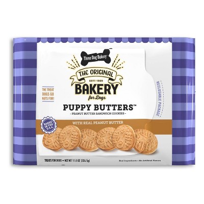 Three Dog Bakery Puppy Peanut Butter Dog Treats - 11.8oz