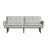 Xanic Channel Tufted Converta Couch Heather Gray Tweed - Handy Living