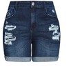 CITY CHIC | Women's Plus Size Ripped Love Short - dark denim - 16W - image 3 of 4