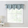 HLC.ME Paris Paisley Rod Pocket Short Scalloped Curtain Valance Basement, Bathroom, Kitchen and Small Windows - 2 of 4