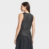 Women's Lace Trim Satin Tank Top - A New Day™ - image 2 of 3