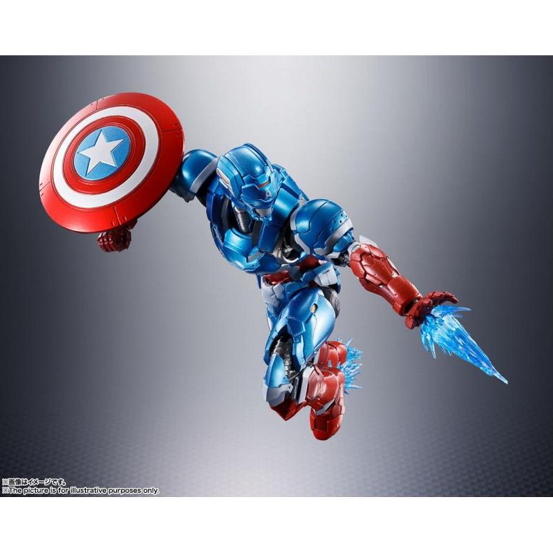 Tech-On Captain America Tech-On Avengers S.H. Figuarts | Bandai Tamashii Nations | Marvel Action figures, 4 of 6