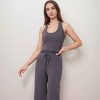 Anna-Kaci Active Women's Halter Active Tank Top with Scoop Neckline Seamless Stretch Fit and Built-In Light Support Shelf - 4 of 4