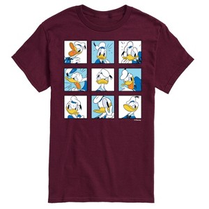 Men's - Disney - Donald Grid Short Sleeve Graphic T-Shirt - 1 of 4