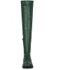 Allegra K Women's Zipped Low Block Heel Over Knee High Fashion Riding Boots - 3 of 4