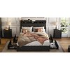 DOMETOUR Full Size Bed Frame with Headboard, Outlets, Charger, Storage Shelf, Noise-Free, No Box Spring Needed - 3 of 4