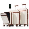 20"&24"&28" Carry-On/Checked Suitcase ABS Hard Shell Luggage with USB Port, Spinner Wheels&TSA Lock - ModernLuxe - 2 of 4