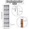 5-piece organizer to hang above the door with 2 hooks, hangers for the closet, organizer behind the door for bedroom, bathroom, home office - 3 of 4