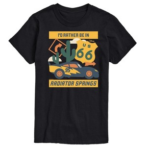 Men's - Cars - Lightning McQueen Radiator Springs Short Sleeve Graphic T-Shirt - 1 of 4