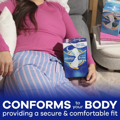 Always Infinity Overnight Long Menstrual Pads - 48ct