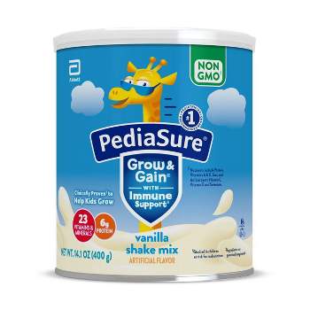 PediaSure Grow & Gain Non-GMO Shake Mix Powder Vanilla - 14.1oz