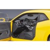 Dodge Challenger SRT Hellcat Widebody Yellow Jacket with Satin Black Hood 1/18 Model Car by Autoart - 4 of 4