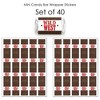 Big Dot of Happiness Western Hoedown - Mini Candy Bar Wrapper Stickers - Wild West Cowboy Party Small Favors - 40 Count - 3 of 4