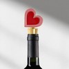 Unique Bargains Bottle Stoppers Two-Tone Heart Zinc Alloy PTR 3.82"x1.38"x0.79" 1 Pc - 2 of 3