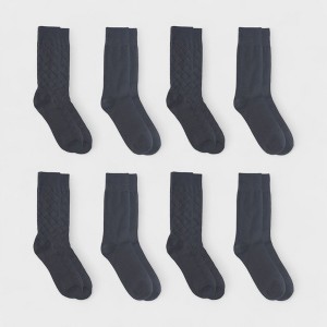 Aeropostale Men's 8-Pack Dress Crew Socks - Comfortable & Stylish for Everyday Wear - Lightweight, Stretchy & Moisture Wicking - 1 of 4