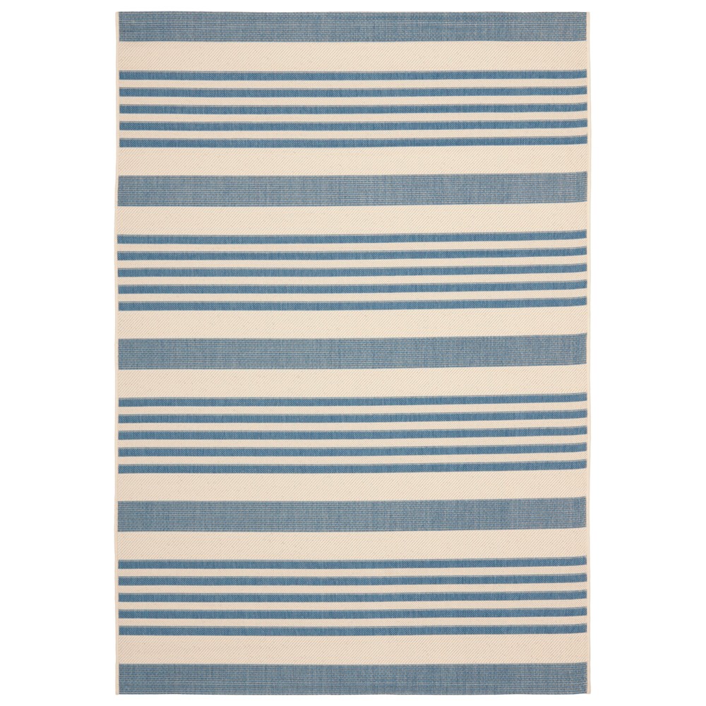 4' x 5'7in Santorini Outdoor Rug Beige/Blue - Safavieh