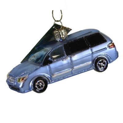 Old World Christmas 2.25" Soccer Mom Minivan Suburbs Driving  -  Tree Ornaments