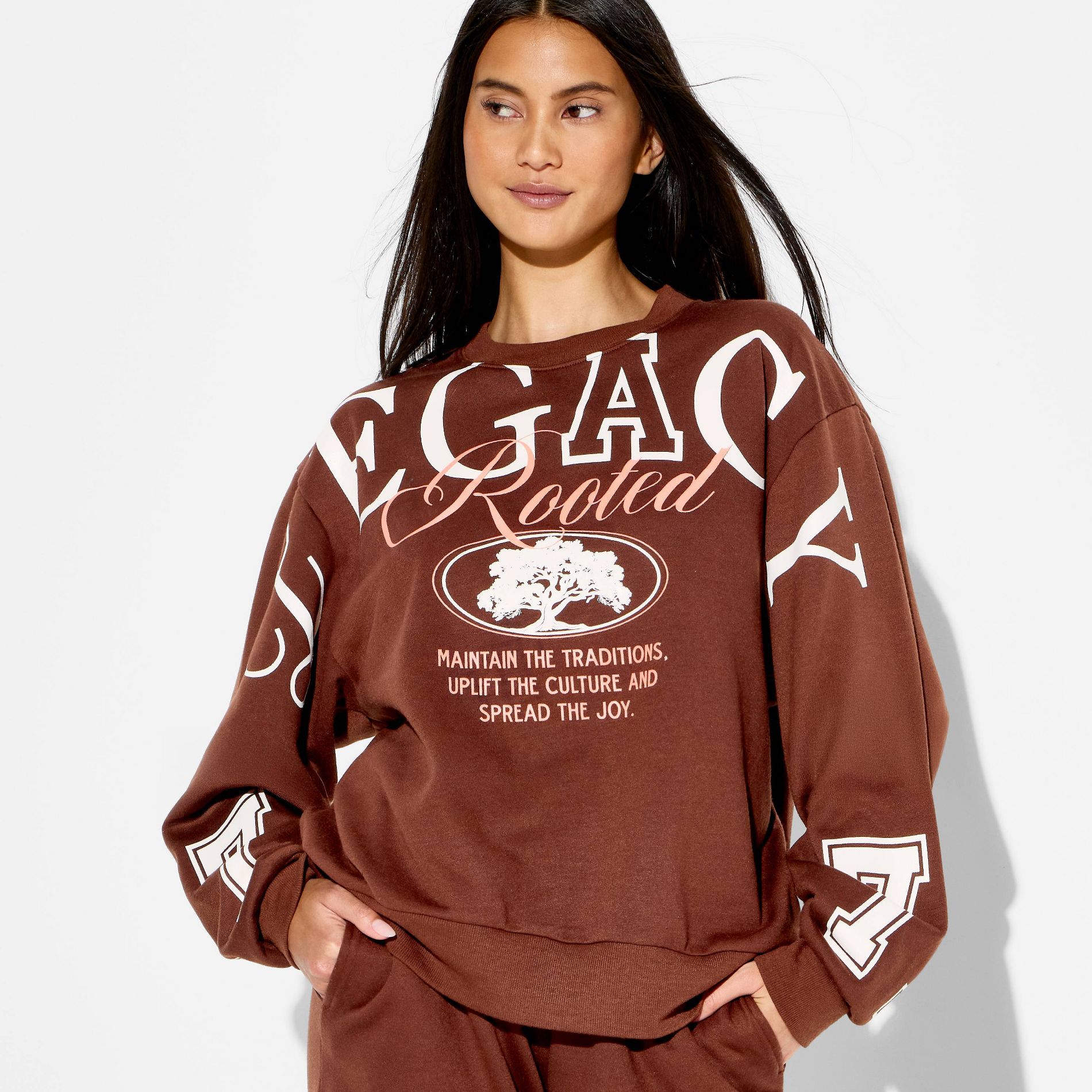 Women's Legacy 77 Graphic Pullover Sweatshirt - Dark Brown