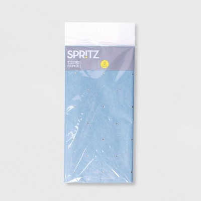 8ct Pegged Tissue with Dotted Foil Gold/Blue - Spritz™