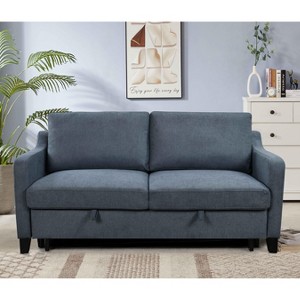 VYNXARIA 69inch 3 in 1 Convertible Queen Sleeper Sofa Bed, Modern Fabric Loveseat Futon Sofa Couch with Pullout Bed - 1 of 4