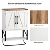 Karl Home Barn Door Bathroom Cabinet Wall Mounted With Towel Bar - 4 of 4