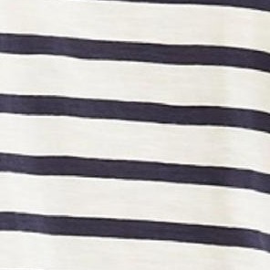 ivory navy stripe