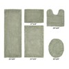 Edge Bath Rug 100% Premium Cotton Ultra-Soft Water Absorbent Tufted Solid Reversible 5 Piece Bathroom Rug Set for Machine Washable Bathmat - 2 of 4