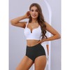 Allegra K Women's High Waist Full Coverage Brief Tummy Control Briefs - 4 of 4