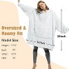 Catalonia Women's Casual Blanket Hoodie Sweatshirt, Cozy Fleece Blanket Pullover Sweater with front Pocket, Clothing Cozy Gift for Wife Woman - 4 of 4