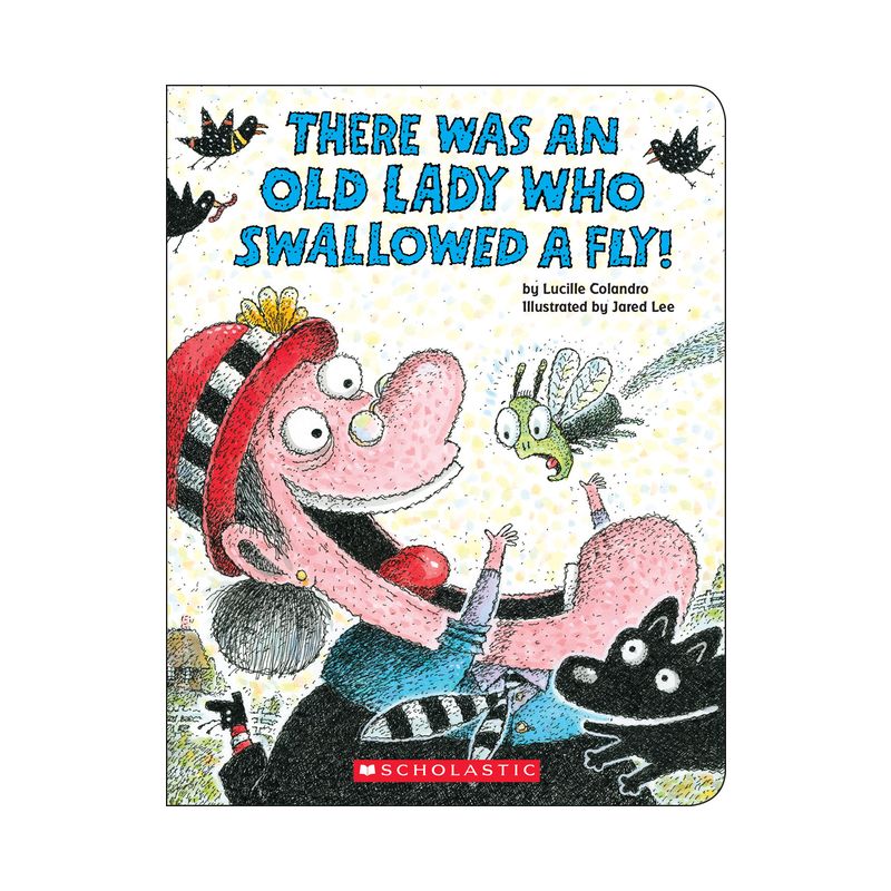 There Was an Old Lady Who Swallowed a Fly - by Lucille Colandro (Board Book), 1 of 2