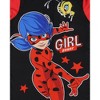Seven Times Six Miraculous Ladybug Girls Girl Power Full Zip Blanket Sleeper Hooded Pajama Black - 3 of 4