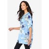 Roaman's Women's Plus Size Floral Big Shirt - image 4 of 4