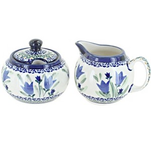 Blue Rose Polish Pottery 694-711 Zaklady Cream & Sugar Set - 1 of 1