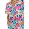 Medichic Scrubs Printed V-Neck Scrub Top - Four Pocket Fashion Scrub Top for Women, Butterfly Rush, Small - 4 of 4