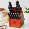 Henckels Razor-sharp Solution 16-pc Self-sharpening Knife Block Set -  Walnut, German Engineered Informed By 100+ Years Of Mastery : Target