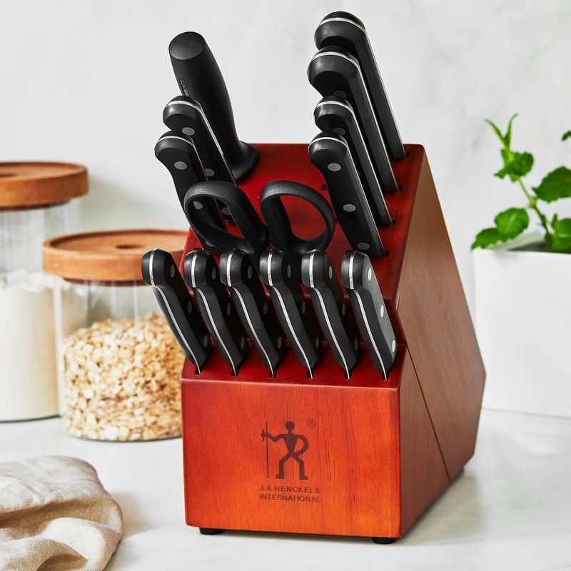 HENCKELS Solution Razor-Sharp 15-pc Knife Set, German Engineered Informed by 100+ Years of Mastery, Chefs Knife, 4 of 5