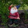 Northlight 11.25" Red and Green Gnome with Butterfly Outdoor Garden Statue - 2 of 4