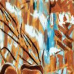 orange painted flowers