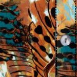 orange painted flowers