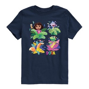 Boys' - Dora the Explorer - Swiper, Isa, And Boots Short Sleeve Graphic T-Shirt - 1 of 4