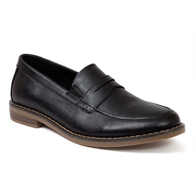Deer Stags Kinder Monk-Strap Loafer – Unisex, Aus Kunstleder, Mit Verstecktem Klettverschluss, Für Festliche Anlässe