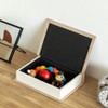 Vintiquewise 8" Classic Linen Book Box – Vintage Decorative Storage Case for Keepsakes, Jewelry, Documents & Home Decor Accent - 2 of 4