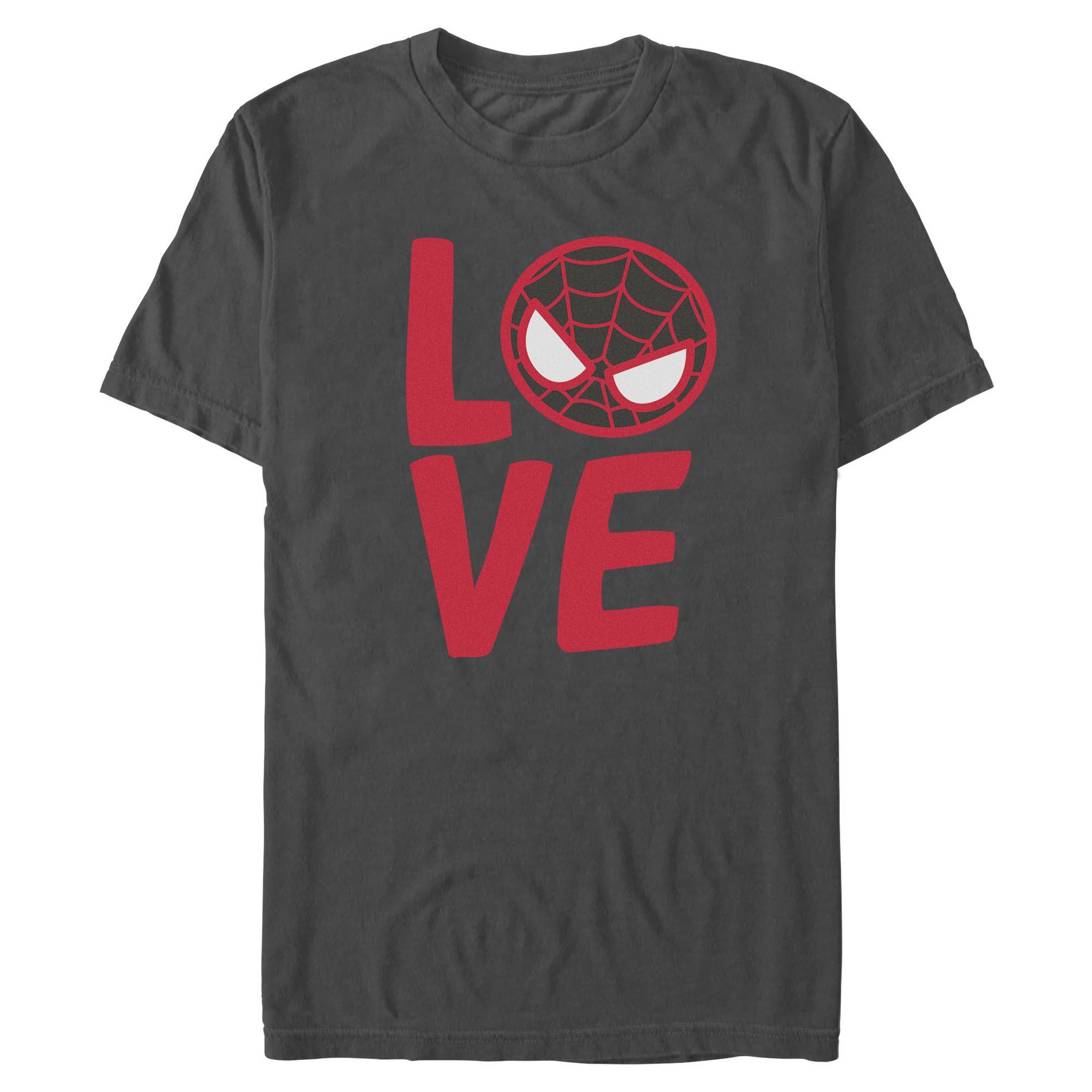 Mens Marvel: Daredevil Love Spidey Mask T Shirt - Charcoal - Large